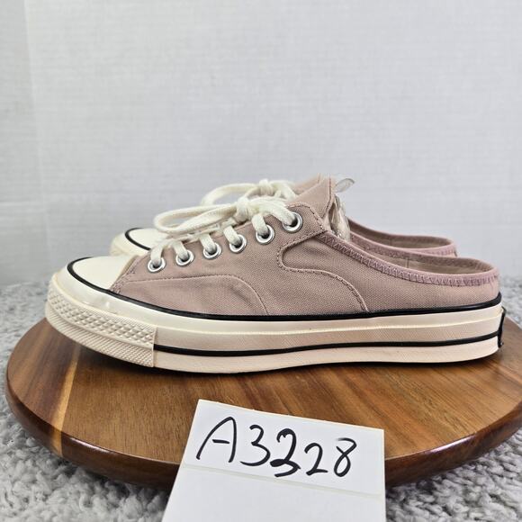 Converse Chuck 70 Mule Stone Mauve Pink Casual Lace Up Comfort Sneaker Womens 9 - Picture 1 of 12
